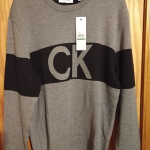 CALVIN KLEIN SWEATER MENS LARGE NEW RETAIL $98